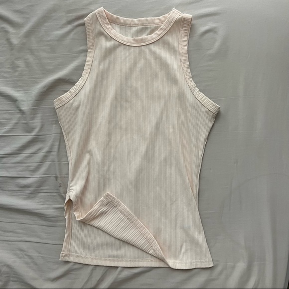Ribbed tank top - M - off white - Picture 1 of 4